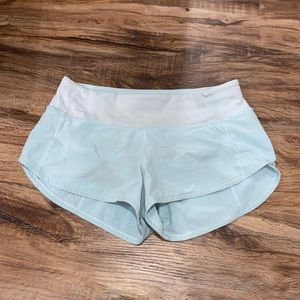 Light Blue Speed Up Lululemon Shorts